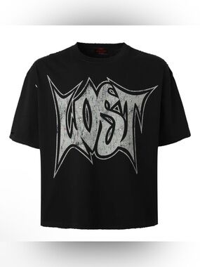 Lost Intricacy Distressed Rhinestone Tshirt